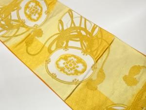 鼓模様織出し袋帯